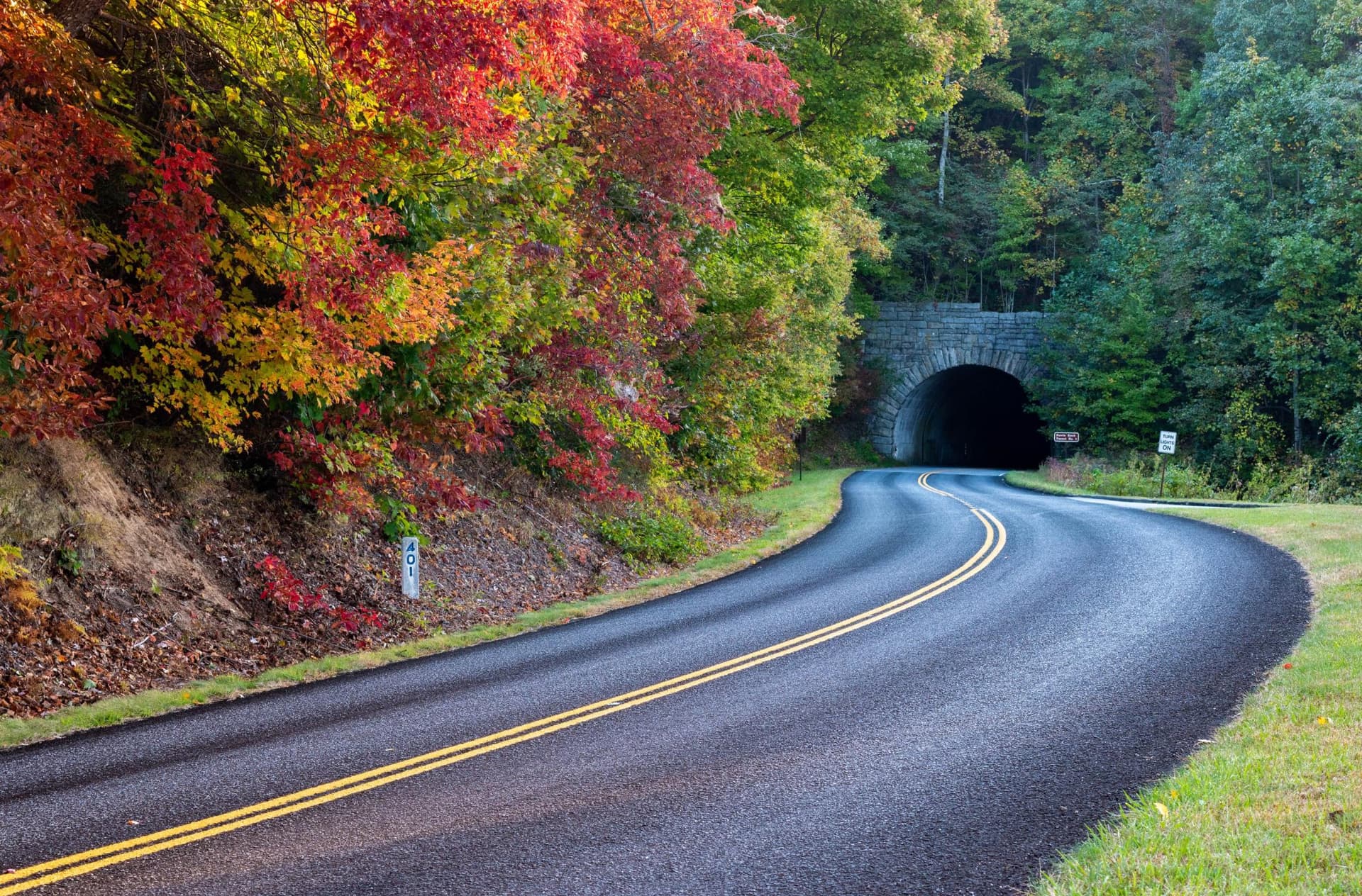 Tunnel on Blue Ridge Parkway by Jason Tarr