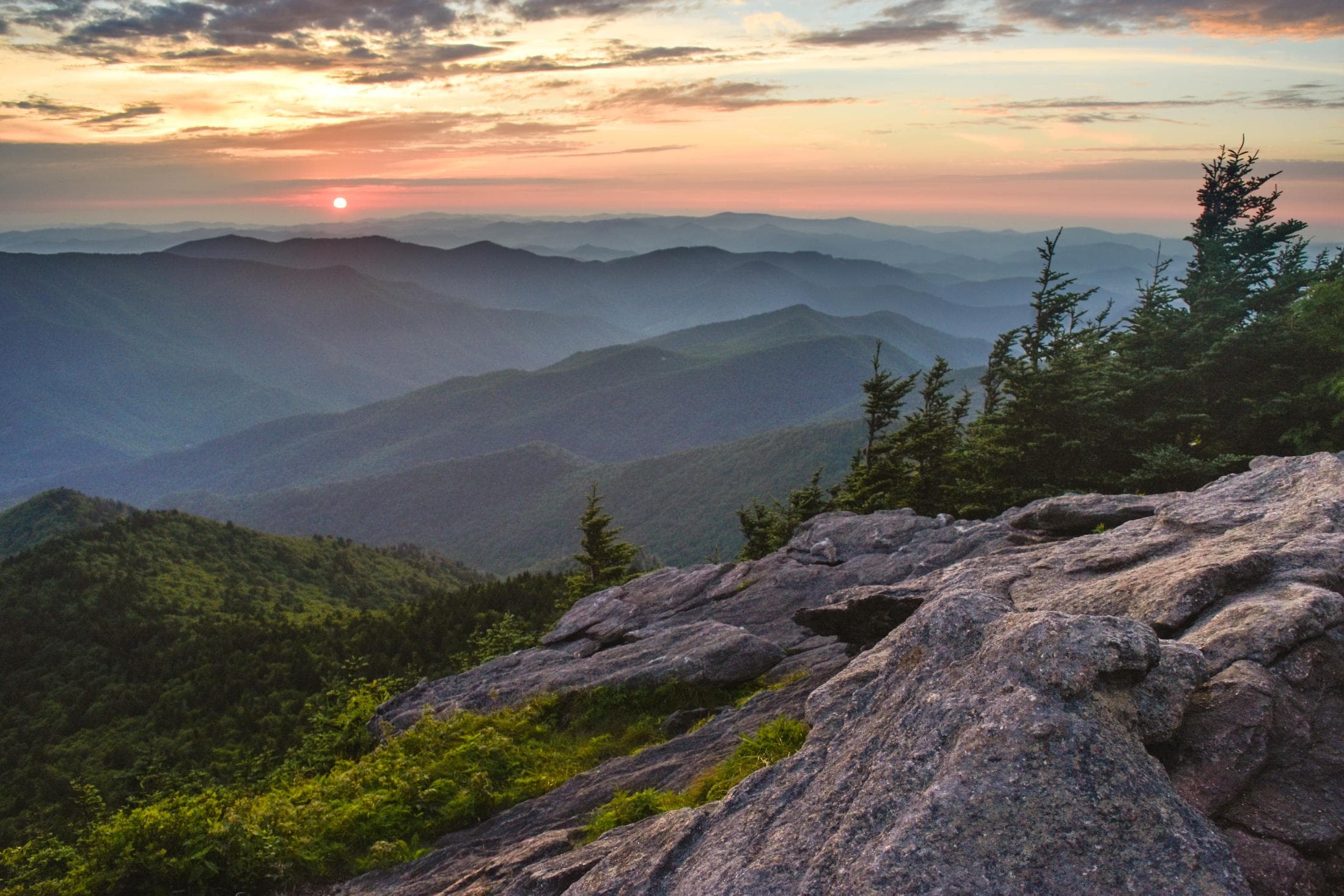 Mount Craig on Deep Gap Trail at Mount Mitchell State Park by Jason Tarr