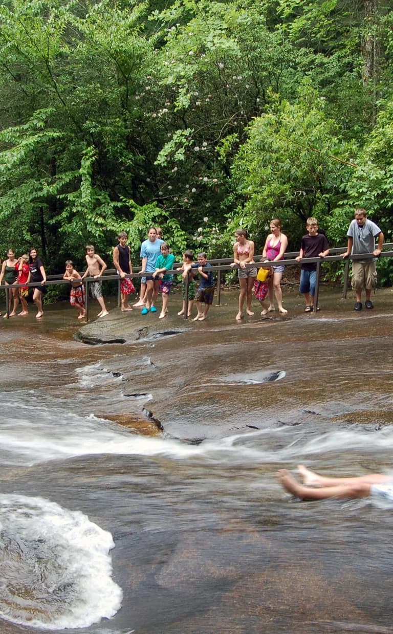 Sliding Rock Natural Waterslide