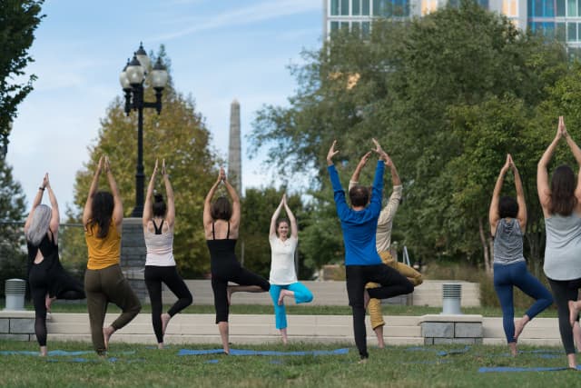 Find your center in the center of downtown on a walking tour with a wellness twist. Along the way, you'll learn about Asheville's unique history while getting a behind-the-scenes look at some of our favorite local businesses Find your center in the center of downtown on a walking tour with a wellness twist. Along the way, you'll learn about Asheville's unique history while getting a behind-the-scenes look at some of our favorite local businesses