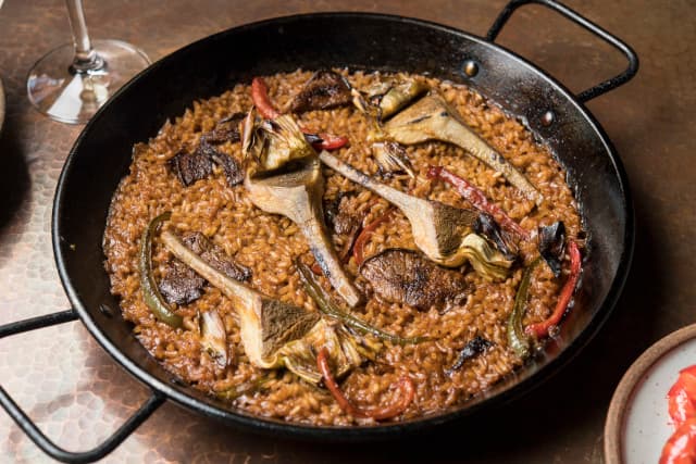 Vegetable paella Vegetable paella