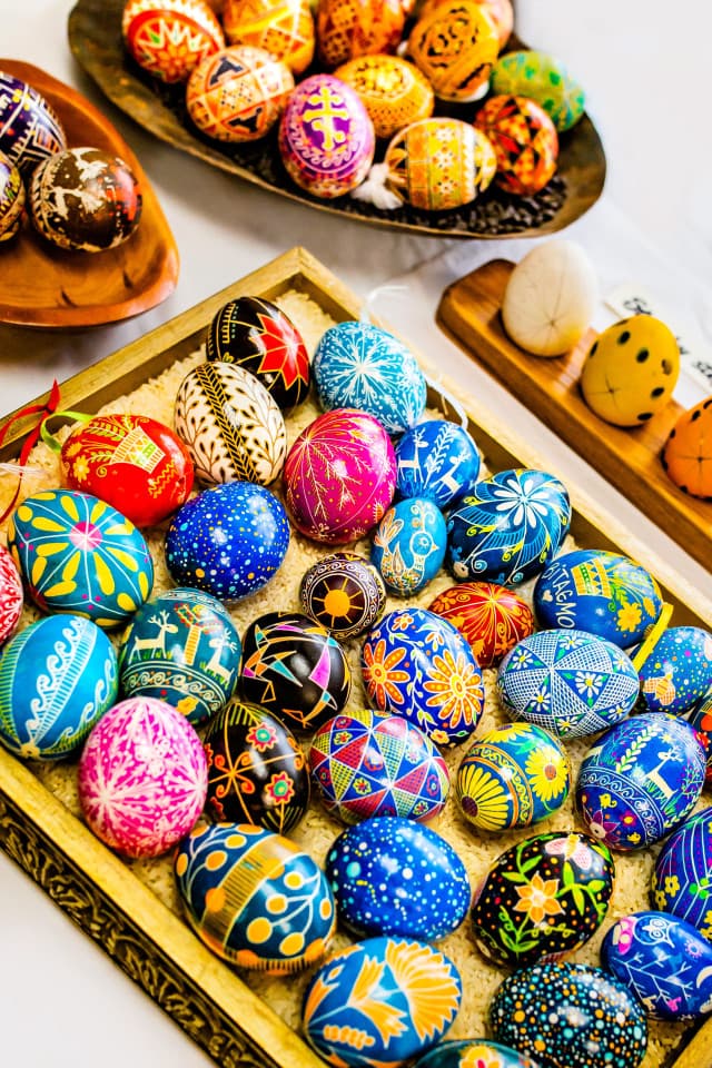 Ukrainian pysanky eggs by Andrea Kulish Wilhelm of Studio A - photo by Clay Nations Photography Ukrainian pysanky eggs by Andrea Kulish Wilhelm of Studio A - photo by Clay Nations Photography