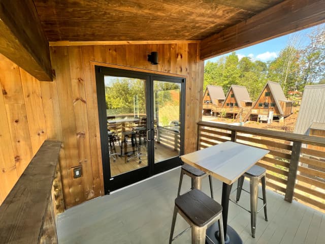 Balcony of the Boardroom at the Wrong Way River Lodge. Balcony of the Boardroom at the Wrong Way River Lodge.