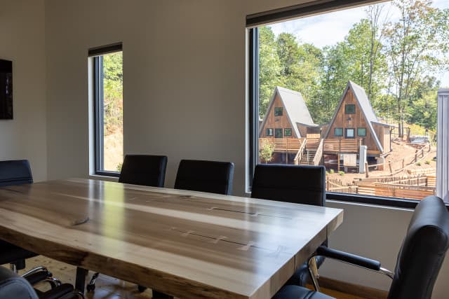 Boardroom conference table and chairs. Boardroom conference table and chairs.
